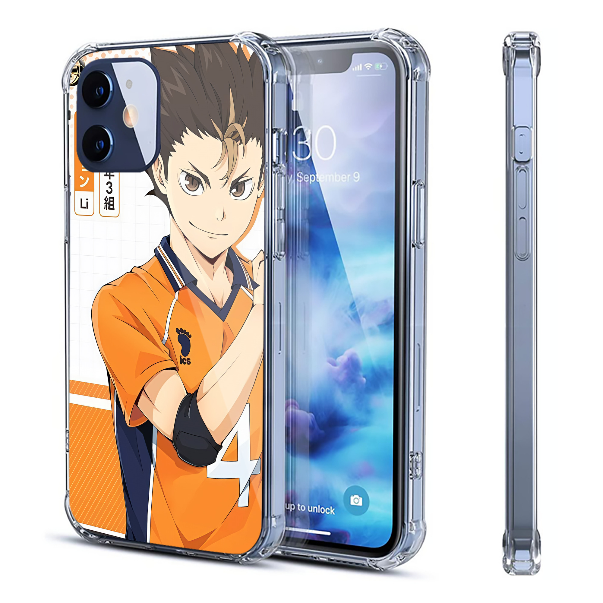 （画像用） ハイキュー!! Haikyu!! 【iPhone 12シリーズ対応】透明スマホケース（クリアソフトケース）